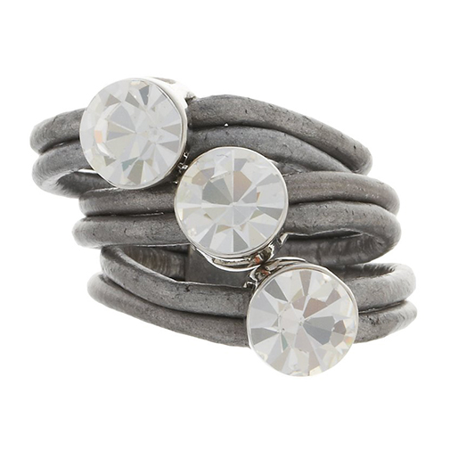 ANDREA - + ane pierścionek - sweet deluxe - kolor srebrny