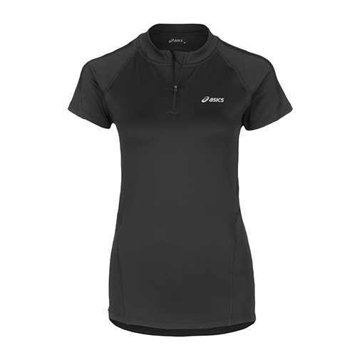 VESTA - 1/2 zip koszulka sportowa - ASICS - kolor czarny