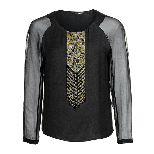 DARIE - bluzka z długim rękawem - Antik Batik - kolor czarny