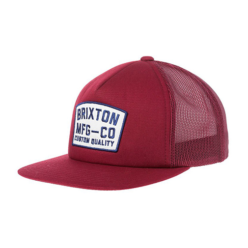 NATIONAL - czapka z daszkiem - Brixton - kolor czerwony