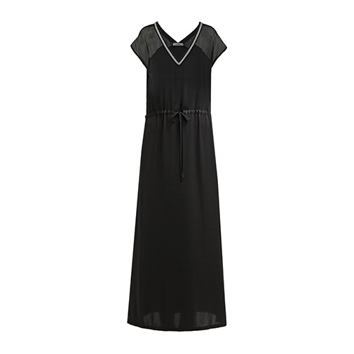 SILVYA - długa sukienka - Aaiko - kolor czarny