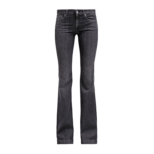 CHARLIZE - jeansy bootcut - 7 for all mankind - kolor szary