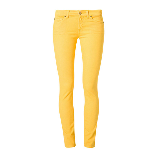 CHRISTEN - jeansy slim fit - 7 for all mankind - kolor żółty