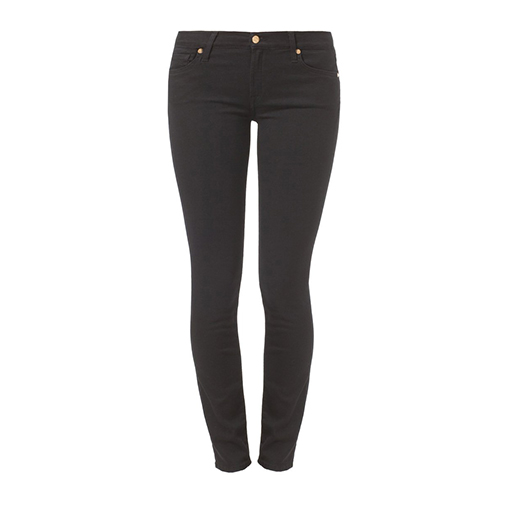 THE SKINNY - jeansy slim fit - 7 for all mankind - kolor czarny