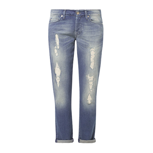 JOSEFINA - jeansy slim fit - 7 for all mankind - kolor niebieski
