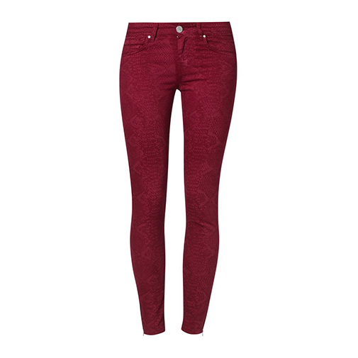NONNA - jeansy slim fit - Aaiko - kolor czerwony