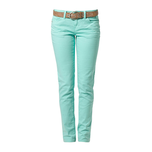 JEE - jeansy slim fit - Best Mountain - kolor jasnozielony