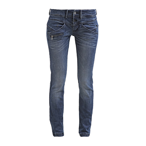 COREENA - jeansy slim fit - Freeman T. Porter - kolor niebieski