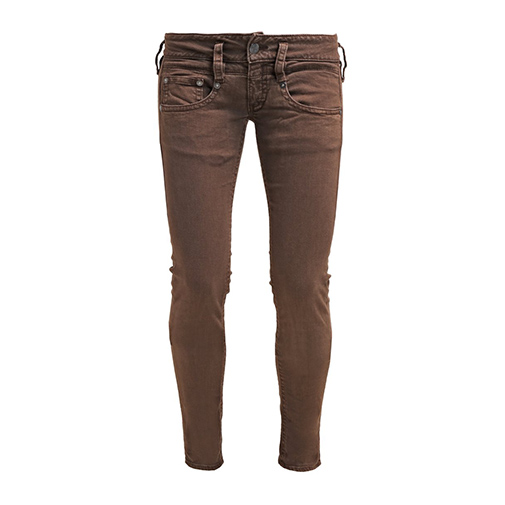 PITCH SLIM - jeansy slim fit - Herrlicher - kolor brązowy