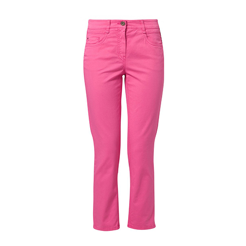 ZURI - jeansy straight leg - Atelier Gardeur - kolor różowy