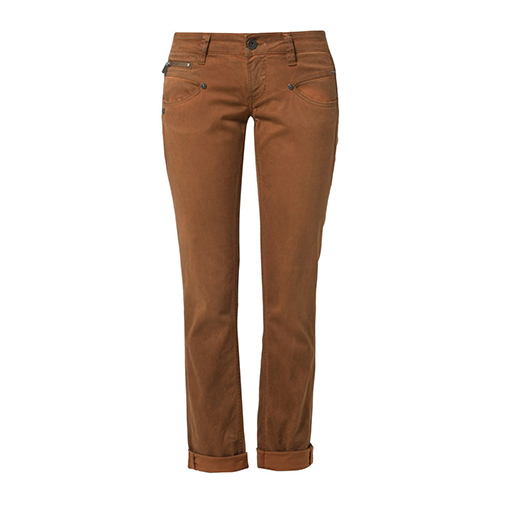 ALEXA - jeansy straight leg - Freeman T. Porter - kolor brązowy