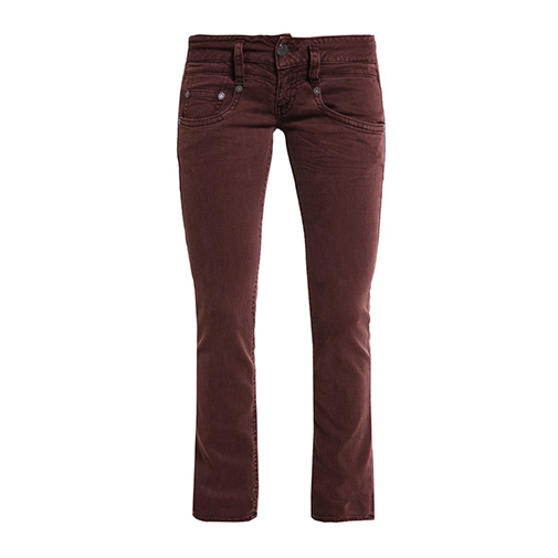 PITCH - jeansy straight leg - Herrlicher - kolor czerwony
