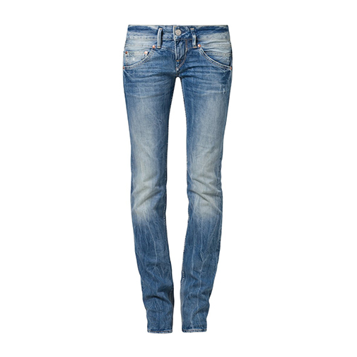 JOLINA - jeansy straight leg - Herrlicher - kolor niebieski