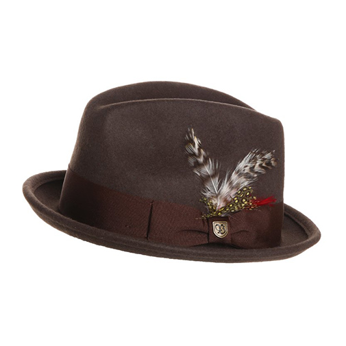 GAIN - kapelusz - Brixton - kolor brązowy