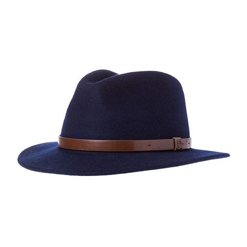 MESSER - kapelusz - Brixton - kolor niebieski