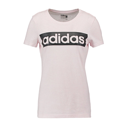 ESSENTIALS LINEAR - koszulka sportowa - adidas Performance - kolor różowy