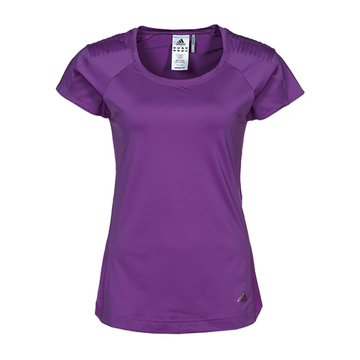 STUDIO POWER CORE TEE - koszulka sportowa - adidas Performance - kolor fioletowy