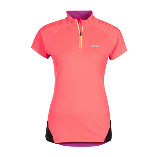 FUJI SS - koszulka sportowa różowy - ASICS - kolor pomarańczowy