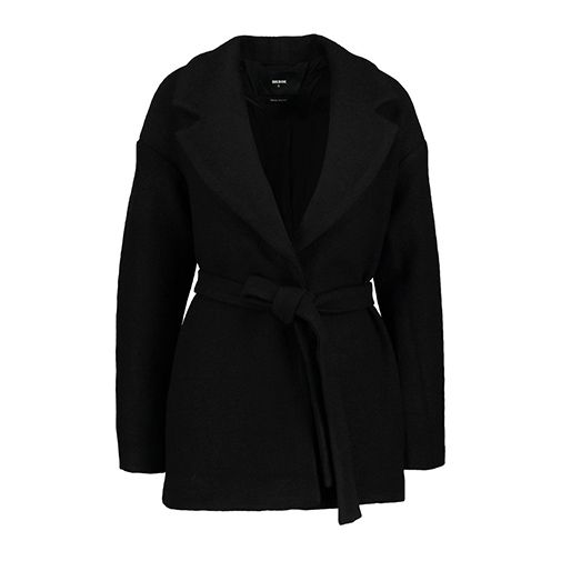 BECKA - płaszcz wełniany /płaszcz klasyczny - Bik Bok - kolor czarny