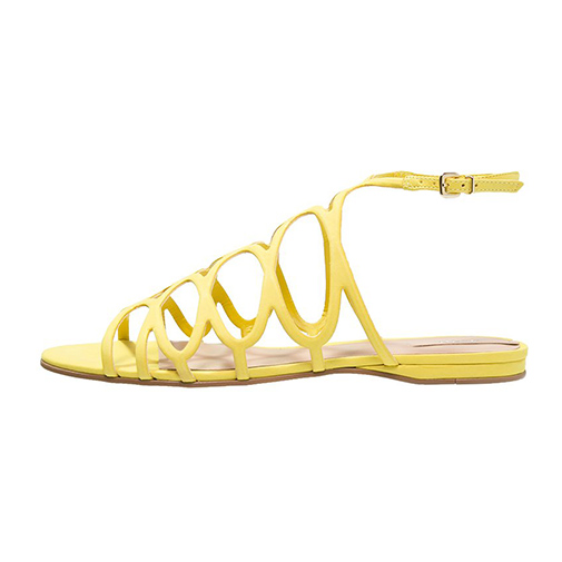 SIGNORESSA - sandały - ALDO - kolor zółty