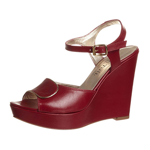 SEATTLE - sandały na obcasie - Ann Tuil - kolor czerwony