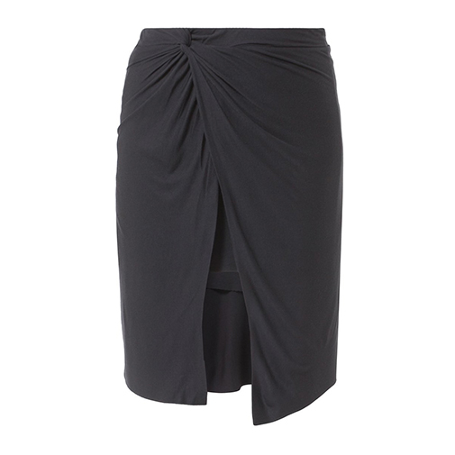 LILY BAY - spódnica z zakładką - American Vintage - kolor czarny