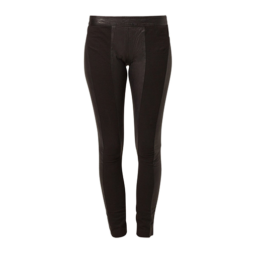 GERTRUD - spodnie skórzane - Whiite - kolor czarny