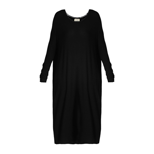 ALBAVILLE - sukienka dzianinowa - American Vintage - kolor czarny