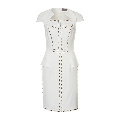 PETRA - sukienka etui - Bourne - kolor biały