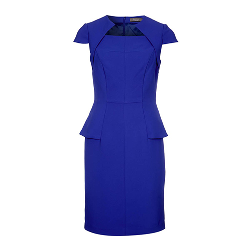 PETRA - sukienka etui - Bourne - kolor niebieski