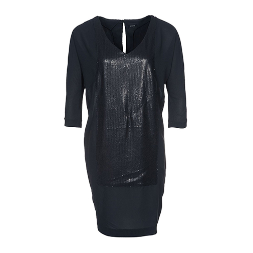 HELMA - sukienka koktajlowa - Whiite - kolor czarny