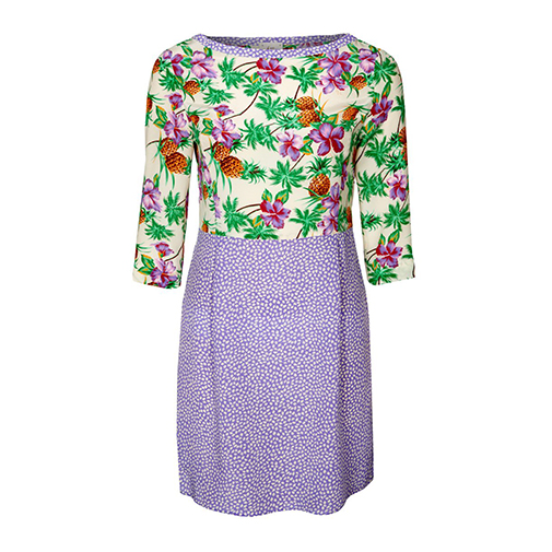 LAURA - sukienka koszulowa - Attic and Barn - kolor fioletowy