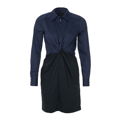 BENITTA - sukienka koszulowa - Whiite - kolor niebieski