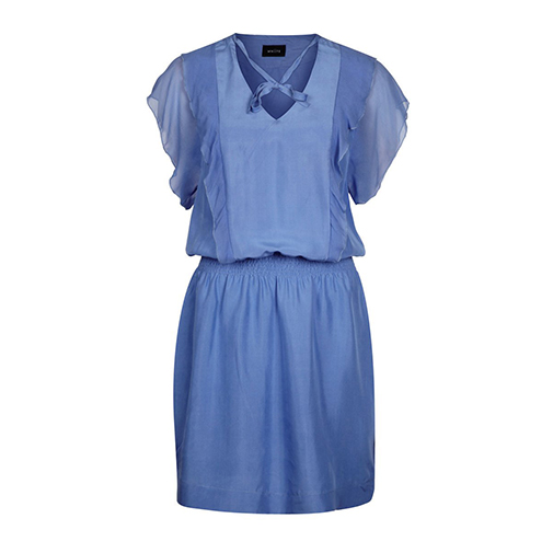 NELLA - sukienka koszulowa - Whiite - kolor niebieski