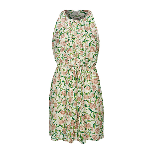 LEONOR - sukienka letnia - Attic and Barn - kolor beżowy