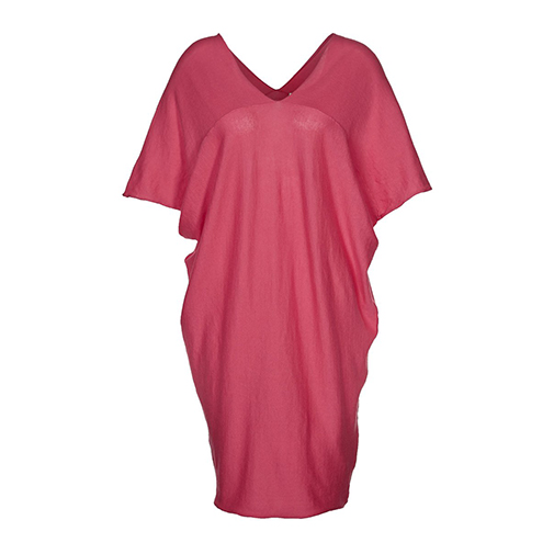 ABITO - sukienka z dżerseju - Alysi - kolor różowy