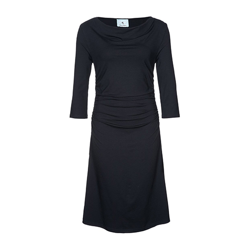 EFFI - sukienka z dżerseju - Andrea & Renato - kolor czarny