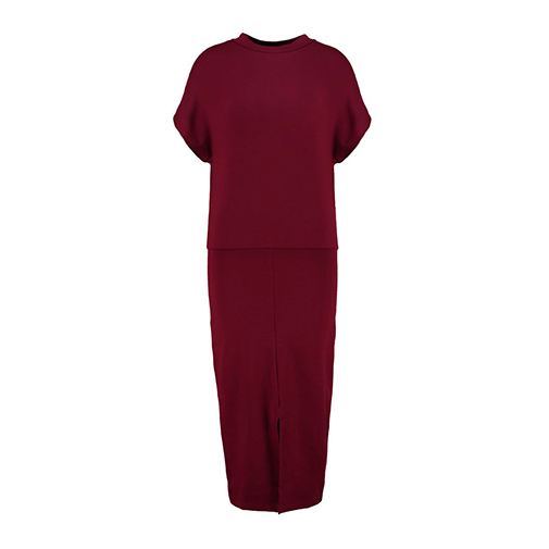 BERNWOOD - sukienka z dżerseju - Baukjen - kolor czerwony