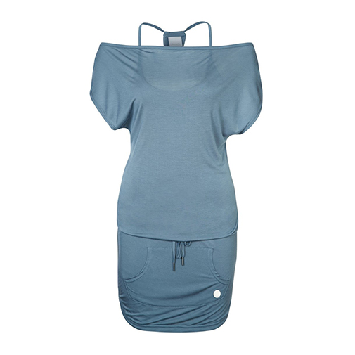 CALLAND - sukienka z dżerseju - Bench - kolor niebieski