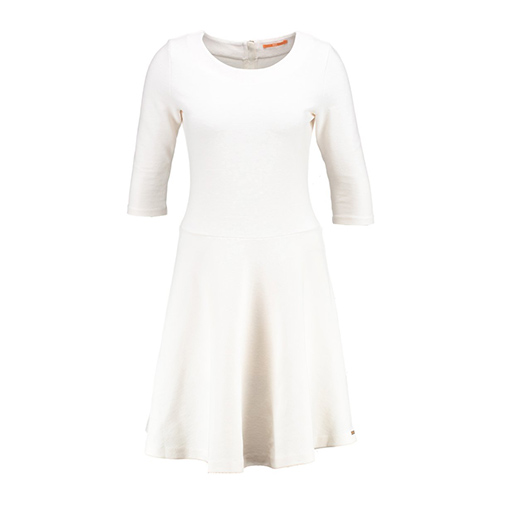 DIPLEAT - sukienka z dżerseju - BOSS Orange - kolor biały