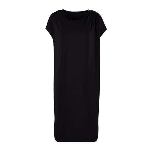 POLINE - sukienka z dżerseju - Bruuns Bazaar - kolor czarny