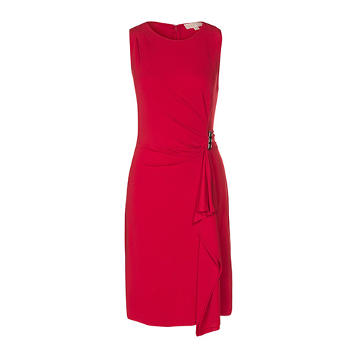 CASCADE - sukienka z dżerseju - MICHAEL Michael Kors - kolor czerwony
