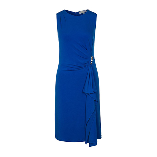 CASCADE - sukienka z dżerseju - MICHAEL Michael Kors - kolor niebieski