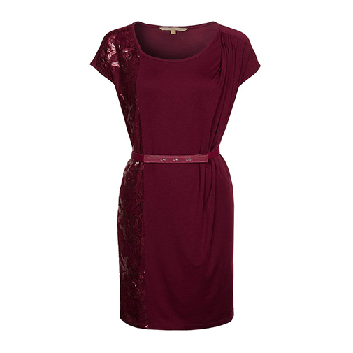MELOSA - sukienka z dżerseju - Silvian Heach - kolor czerwony