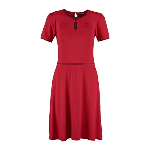 VINTAGE CHARME - sukienka z dżerseju - Vive Maria - kolor czerwony