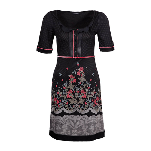 BELLE AMIE - sukienka z dżerseju - Vive Maria - kolor czarny