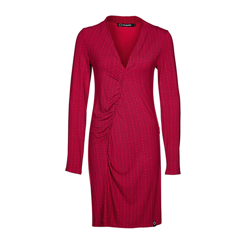 ROB - sukienka z dżerseju - Zergatik - kolor czerwony