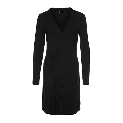 ROB - sukienka z dżerseju - Zergatik - kolor czarny