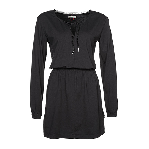 ROGER GINGHAM DRESS - sukienka z dżerseju - ZOO YORK - kolor czarny