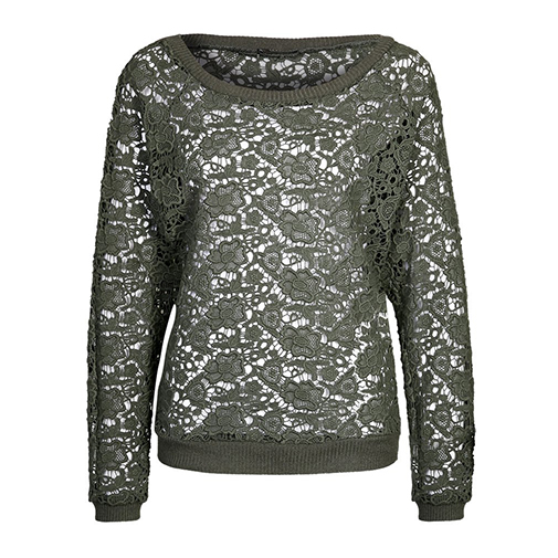 CALANA - sweter - Aaiko - kolor ciemnozielony